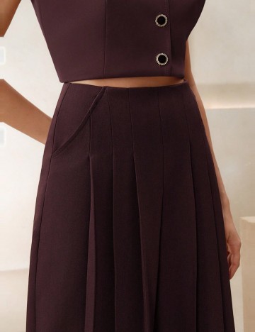 Pantaloni Shein, vișiniu