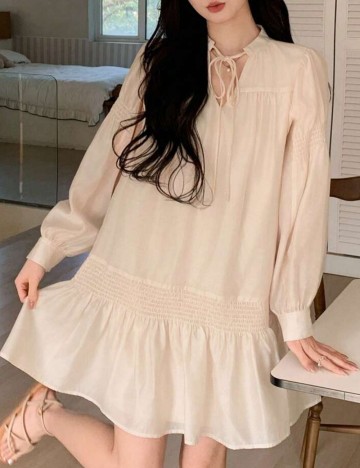 Rochie mini DAZY by Shein, crem