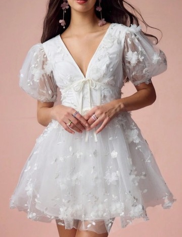 Rochie mini Shein, alb