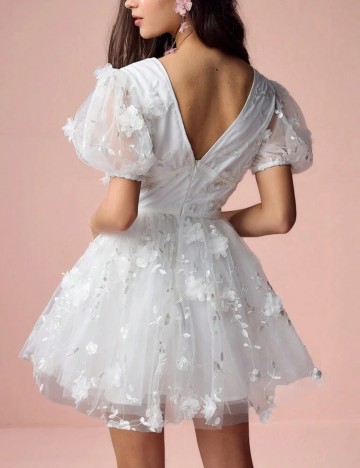 Rochie mini Shein, alb