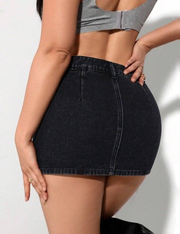 Fustă Pantalon Shein, negru