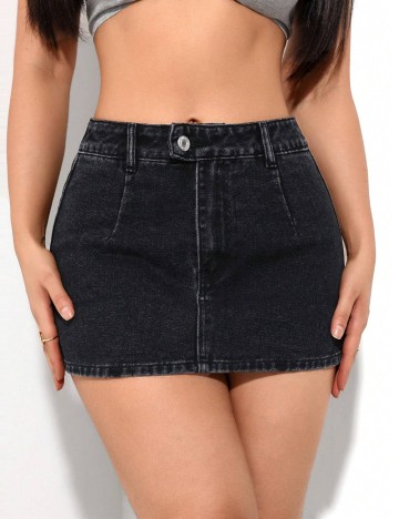 Fustă Pantalon Shein, negru