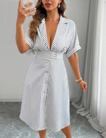 Rochie midi Shein Curve+, mix culori