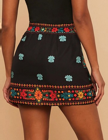 Fustă mini Shein Curve+, negru