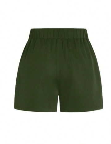 Pantaloni scurți Shein Curve+, kaki