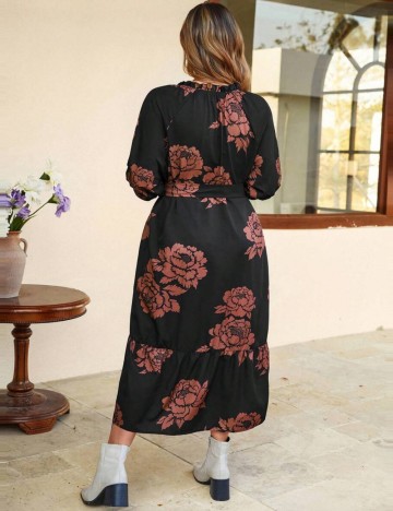 Rochie midi Shein Curve+, mix culori