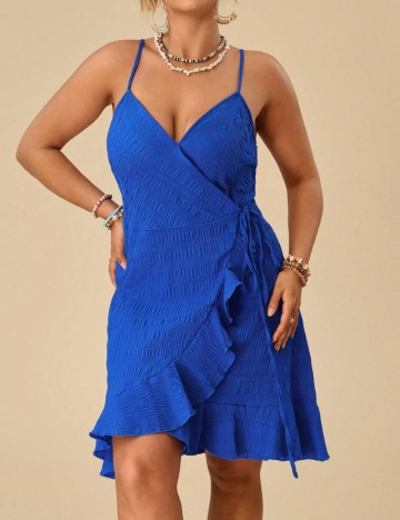 Rochie mini Shein Curve+, albastru
