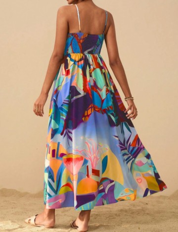 Rochie midi Shein, mix culori