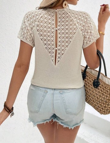 Tricou Shein, bej