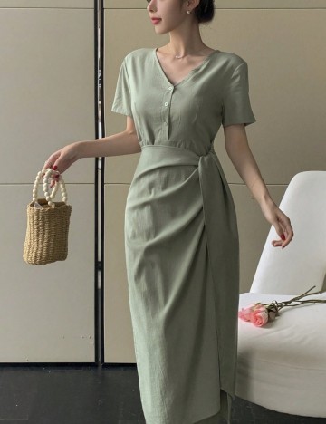 Rochie midi Shein, verde