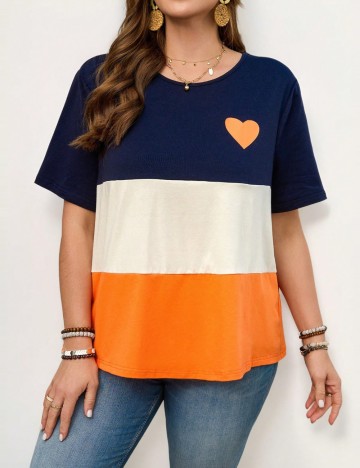 Tricou Shein Curve+, mix culori