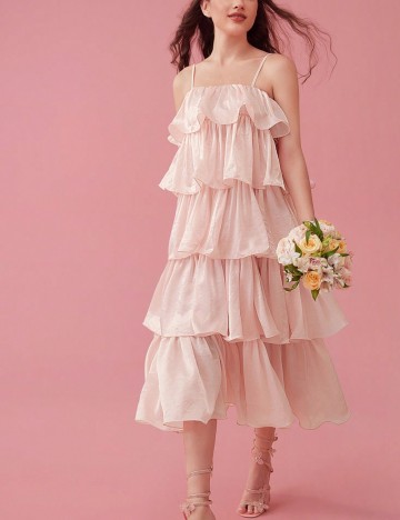 Rochie midi Shein, roz
