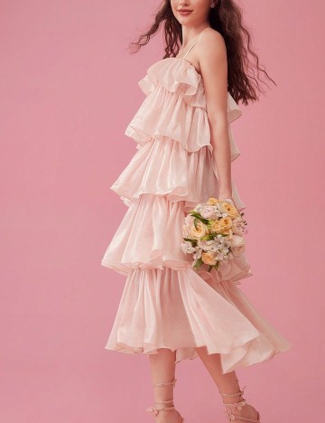 Rochie midi Shein, roz