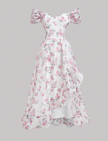 Rochie maxi Shein, mix culori
