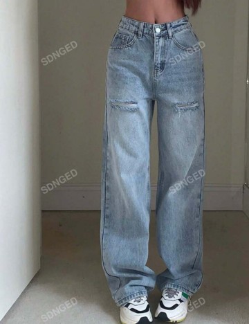 Jeans Shein, albastru