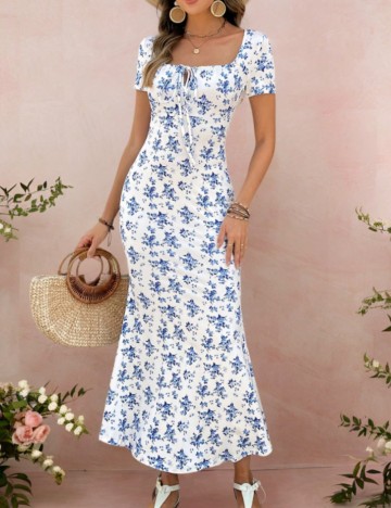 Rochie maxi Shein, mix culori