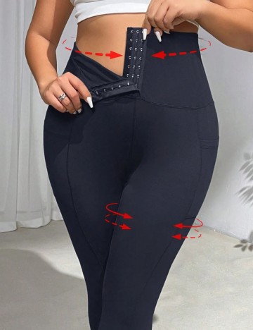 Colanți modelatori Shein Curve+, bleumarin