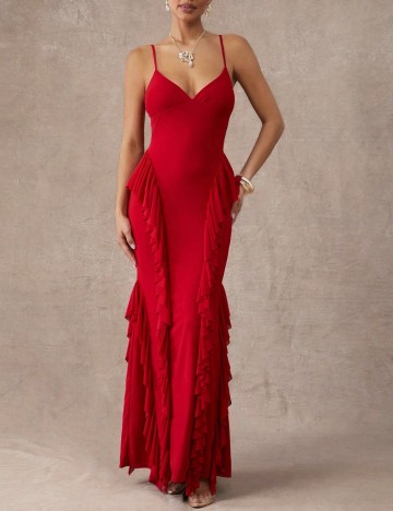 Rochie maxi Shein, roșu