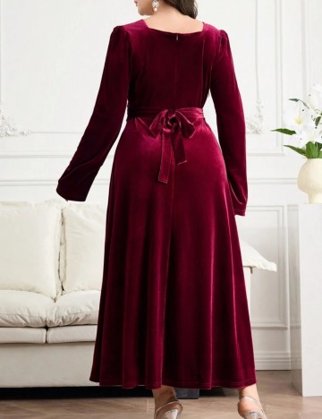 Rochie maxi Shein Curve+, vișiniu