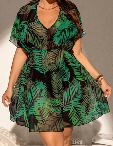 Rochie de plajă Shein Curve+, mix culori