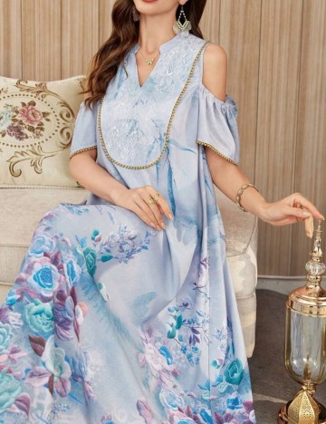 Rochie maxi Shein, mix culori