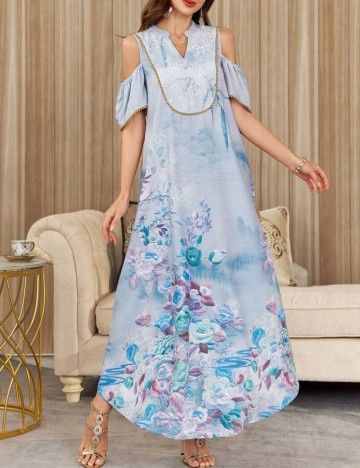 Rochie maxi Shein, mix culori
