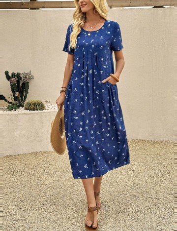 Rochie midi Shein, mix culori