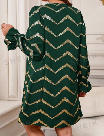 Rochie mini Shein Curve+, mix culori