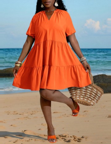 Rochie mini Shein, portocaliu