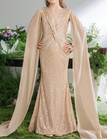 Rochie de ocazie Shein, bej