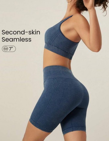 Colanți Sport GLOWMODE by Shein, albastru