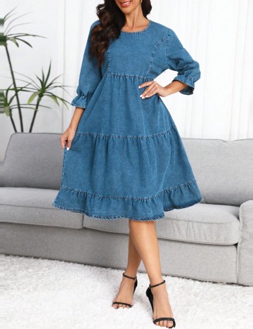 Rochie de blugi Shein, albastru