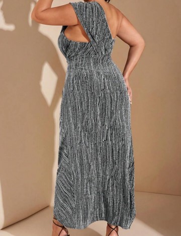 Rochie midi Shein Curve+, gri