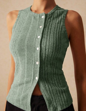 Top Shein, verde