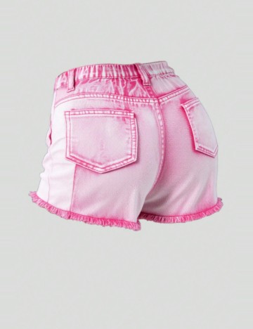 Pantaloni scurți de blugi Shein, roz