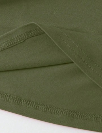 Tricou Shein Curve+, kaki