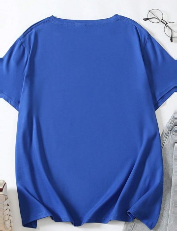 Tricou Shein Curve+, albastru