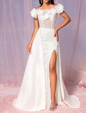 Rochie de mireasă Shein, alb