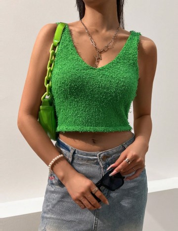 Top Shein, verde
