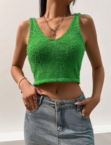 Top Shein, verde