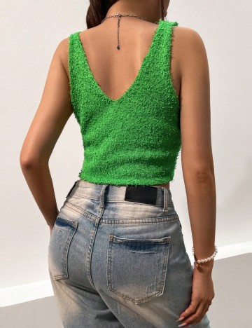 Top Shein, verde