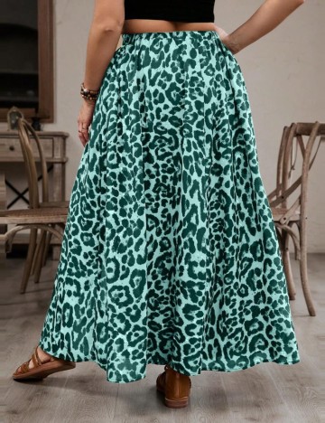 Fustă maxi Shein Curve+, mix culori