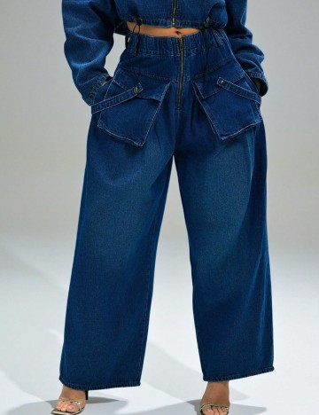Jeans Shein, albastru
