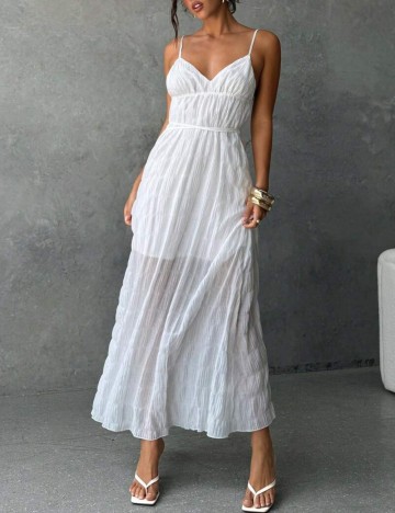 Rochie midi Shein, alb
