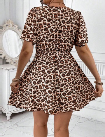 Rochie mini Shein Curve+, mix culori
