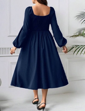 Rochie midi Shein Curve+, albastru