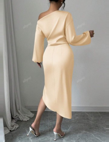 Rochie midi Shein, crem