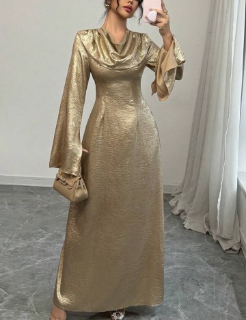 Rochie maxi Shein, auriu