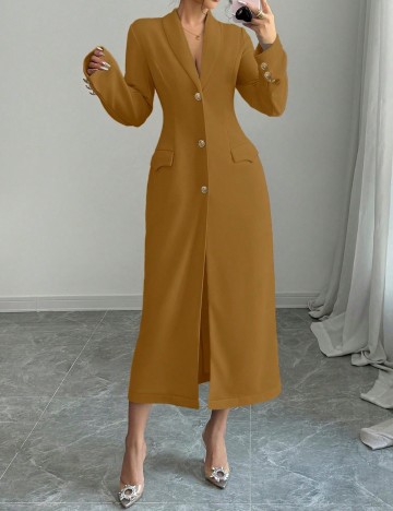 Rochie Tip Sacou Shein, maro