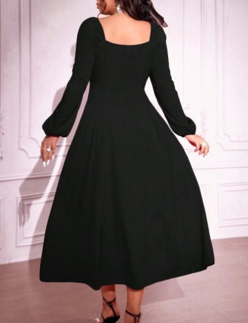 Rochie maxi Shein Curve+, negru